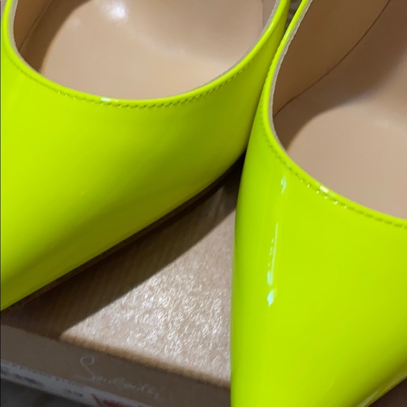 RARE Christian Louboutin Pigalle Fluo Neon. In good condition worn twice - Picture 6 of 8